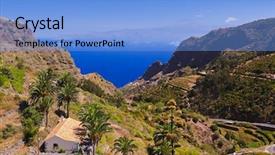  Presentation with island - Amazing presentation theme having fresh fruits and berries backdrop and a pink colored foreground