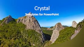  Presentation with rocks - Colorful PPT layouts enhanced with san roque - rocks in la gomera island backdrop and a  colored foreground