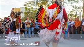  Presentation with native american - Beautiful slides featuring san-salvador-el-salvador-january backdrop and a gray colored foreground