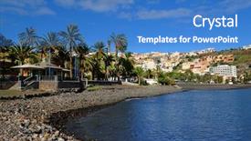  Presentation with spain - Cool new theme with san sebastian de la gomera backdrop and a  colored foreground