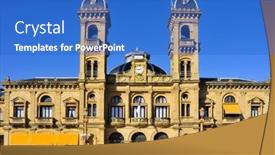  Presentation with casino - Cool new presentation with san-sebastian-spain-november-15 backdrop and a teal colored foreground