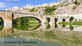  Presentation with spain - Audience pleasing slides consisting of san-vicente-de-la-sonsierra backdrop and a yellow colored foreground