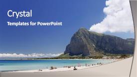  Presentation with western - Cool new PPT theme with capo beach and monte monaco backdrop and a ocean colored foreground