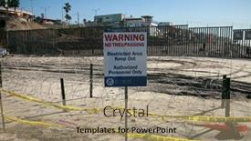  Presentation with caution - Presentation theme having san-ysidro-california-11-26 background and a coral colored foreground