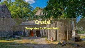  Presentation with armenia - Cool new slide set with sanahin medieval monastery in northern backdrop and a tawny brown colored foreground