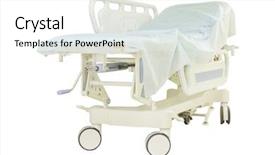  Presentation with hospital ministry - Colorful presentation design enhanced with sanatarium - interior of a hospital corridor backdrop and a white colored foreground