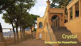  Presentation with russia - Theme featuring sanatarium - russia krasnodar krai sochi sanatorium background and a tawny brown colored foreground