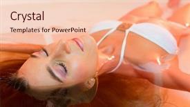  Presentation with young sing woman singing young - Slide set featuring concept of saving money closed padlocks and thai baht or coins texture vintage filter background and a light gray colored foreground