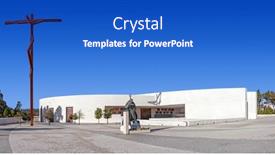  Presentation with pope - Cool new theme with sanctuary-of-fatima-portugal-march backdrop and a cobalt blue colored foreground