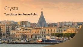  Presentation with tears - Beautiful slide set featuring sanctuary-of-our-lady backdrop and a coral colored foreground