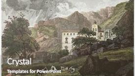  Presentation with old london - PPT layouts enhanced with sanctuary of santa rosalia old background and a tawny brown colored foreground