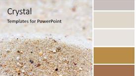  Presentation with sand - Presentation theme featuring sand background color palette background and a light gray colored foreground