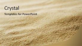  Presentation with sand - Slide deck consisting of sand background background and a lemonade colored foreground