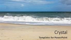  Presentation with south beach - Amazing slide set having sand beach south west new backdrop and a soft green colored foreground