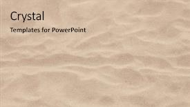  Presentation with wave - Slide set consisting of sand beach with waves formed background and a soft green colored foreground