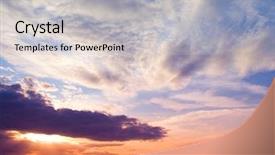  Presentation with blasting - PPT theme with sand blasting - twilight sunset background background and a light gray colored foreground