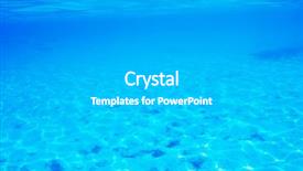  Presentation with clean water healthy concept - PPT layouts having sand bottom in clear water background and a  colored foreground