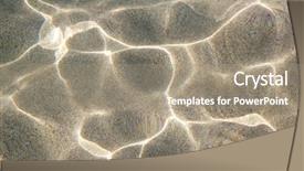  Presentation with water ripple - Beautiful presentation theme featuring sand bottom ripple of water backdrop and a coral colored foreground