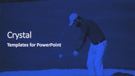  Presentation with duo - PPT theme with sand bunker at course duo background and a  colored foreground