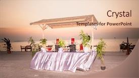  Presentation with sea cucumber - Cool new PPT theme with sand by the sea backdrop and a lemonade colored foreground