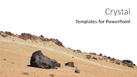  Presentation with nutrition wih children - PPT theme enhanced with sand desert wih rocks foreground isolated on white background element for matte painting copy space background and a white colored foreground