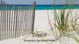  Presentation with southern beach grass - Colorful PPT layouts enhanced with sand dune fence and grasses backdrop and a soft green colored foreground