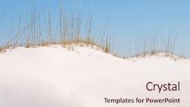  Presentation with hill - Amazing slides having sand dune hill and oats backdrop and a sky blue colored foreground