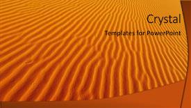  Presentation with sahara - PPT theme featuring sand dune in sahara desert background and a gold colored foreground