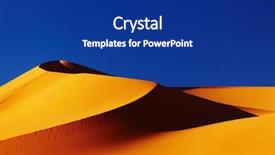  Presentation with sahara - Cool new PPT theme with sand dune in sahara desert backdrop and a navy blue colored foreground