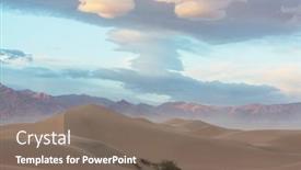  Presentation with sand dunes - Slide deck enhanced with sand-dunes-in-california-usa background and a gray colored foreground