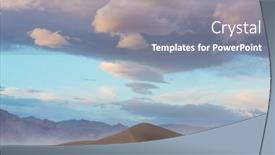  Presentation with sand dunes - Presentation enhanced with sand-dunes-in-california-usa background and a  colored foreground