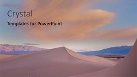  Presentation with sand dunes - Presentation theme consisting of sand-dunes-in-california-usa background and a  colored foreground