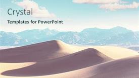  Presentation with death - Amazing PPT layouts having sand-dunes-in-death-valley backdrop and a sky blue colored foreground