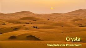  Presentation with sand dunes - Amazing theme having sand dunes in merzouga morocco backdrop and a tawny brown colored foreground