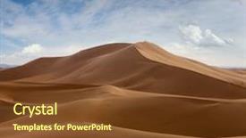  Presentation with oasis - Audience pleasing PPT layouts consisting of sand dunes in sahara desert backdrop and a tawny brown colored foreground