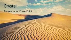  Presentation with sand dunes - Amazing theme having sand dunes in thar desert backdrop and a lemonade colored foreground