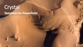  Presentation with sand dunes - Presentation theme consisting of aerial view of massive sand dunes in the arid region of the northern cape south africa background and a red colored foreground