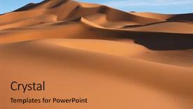  Presentation with sahara - Colorful theme enhanced with sand dunes of erg chebbi backdrop and a coral colored foreground