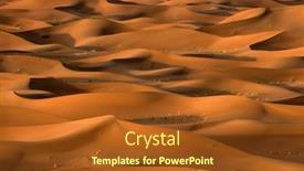  Presentation with sand dunes - Slide set with sand-dunes-of-erg-chigaga background and a tawny brown colored foreground