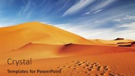  Presentation with sand dunes - Cool new slides with sand-dunes-of-sahara-desert backdrop and a gold colored foreground
