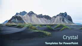  Presentation with batman - Colorful slide deck enhanced with sand-dunes-on-the-stokksnes backdrop and a tawny brown colored foreground