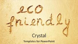  Presentation with eco friendly - Beautiful slides featuring sand for natural symbol tourism backdrop and a blonde colored foreground