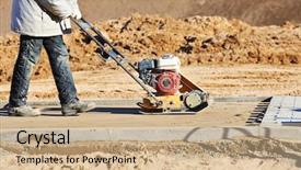  Presentation with vibration - Cool new presentation theme with sand ground compaction with vibration backdrop and a coral colored foreground