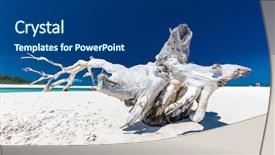  Presentation with queensland - Beautiful theme featuring sand in the whitsunday island backdrop and a ocean colored foreground