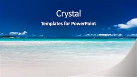  Presentation with queensland - PPT theme having sand in the whitsunday island background and a dark gray colored foreground