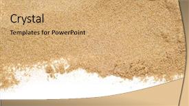 Presentation with white sand - PPT layouts consisting of sand of a beach background and a coral colored foreground