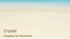  Presentation with sand - Presentation theme enhanced with sand of beach andaman sea background and a cream colored foreground