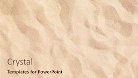  Presentation with sand - Beautiful PPT theme featuring sand-on-the-beach-background backdrop and a lemonade colored foreground