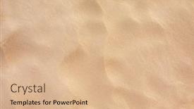  Presentation with sand - Presentation design having sand-on-the-beach-background background and a coral colored foreground