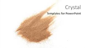  Presentation with white sand - Amazing slide deck having sand-on-the-white-background backdrop and a white colored foreground